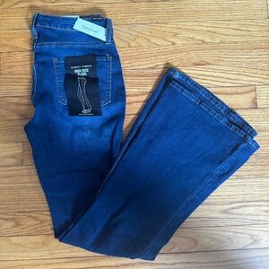 Almost Famous High Rise Flare Dark Blue Jeans Size 5 NWT